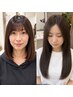 【カット＋ストレート】髪質改善ヘッドスパコース￥21,450→18,810＜福島市＞