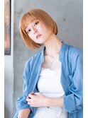 【kate 】☆大宮 丸みショート×オレンジベージュ