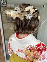 インビテーション(invitation) 卒業式・成人式・結婚式・ハーフアップアレンジ・立ち上げ前髪