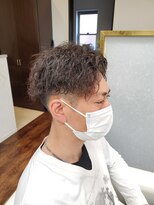 アムズヘアーファム センターパート×スパイラルパーマ