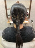 ekolustyle403/金箔ヘア/ヘアセット/ミディアムヘア/トレンド