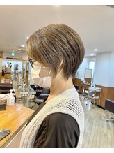 松本平太郎美容室 立川店 【立川　丸みショート ミントベージュ　30代40代50代60代◎】