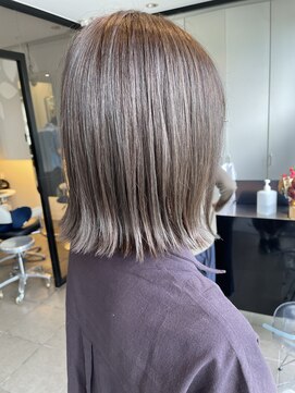 インデックスヘアー 錦糸町店(in'dex hair) 髪質改善グレージュカラーカーキベージュレイヤーロング錦糸町