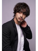 イオエ 心斎橋(ioe)&nbsp;スーツ短髪ビジネス束感モテ【黒髪シークレットパーマ流行】