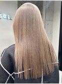 ミルクティーベージュダブルカラーグレージュカラーハイライト