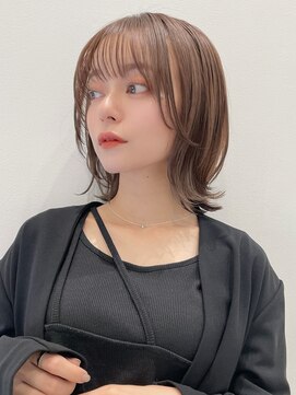 トルネード(TORNADO) くびれボブパーマ 外ハネ シースルーバング フェイスレイヤーt86
