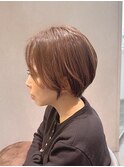 人気！前髪長め丸みショートボブ【suiw】昭和町/天王寺/阿倍野