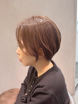 スイ(suiw) 人気！前髪長め丸みショートボブ【suiw】昭和町/天王寺/阿倍野