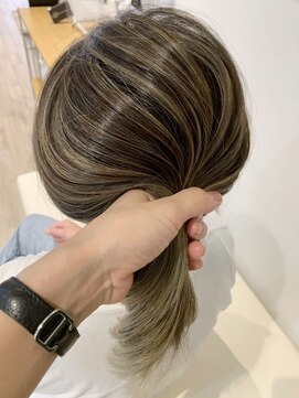 ジュイール(jouir) ミルクティーベージュダブルカラーケアブリーチハイライトカラー