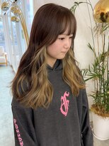 ユラギフロムユイマァル 水島店(YURAGI from YUIMARL)&nbsp;ミルクティーベージュ×インナーカラー