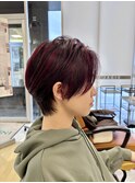 ハイライト×ボルドーレッド