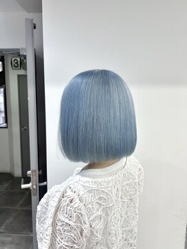 ペレ 栄店(PELE) ホワイトグレージュ/デジタルパーマ/チェリーブラウン/栄