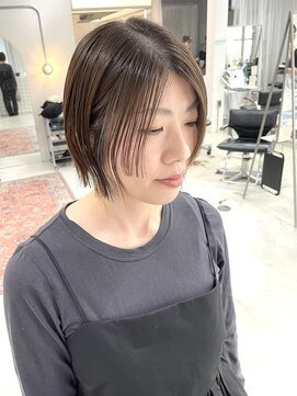 ヘアー アイス カンナ(HAIR ICI Canna) 大人女子におすすめ/ミニボブ/束感カット/コンパクトボブ