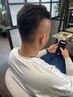  【メンズ限定】カット+炭酸泡スパ+眉カット