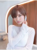 ミディアムレイヤー/大人可愛い/髪質改善/シースルーバング
