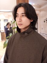 ビュートリアム265(BEAUTRIUM 265)&nbsp;メンズヘア ナチュラルセンターパート サーフカール ロング