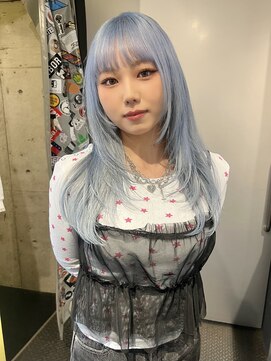 ザクザクレイヤー×水色カラー