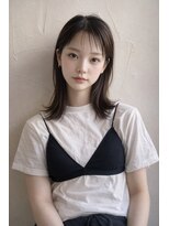 ベル 銀座5丁目店(Belle)&nbsp;【似合わせのミディアムレイヤーカット】ハッシュカット/前髪