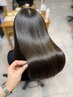 【2倍持続する/髪質改善】トリートメントエステ+カット+前髪縮毛矯正￥23,100