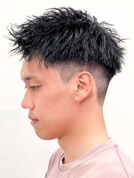 エルマーク 松山(L-MARK) スパイキーショート/短髪/ツーブロック/メンズ/men's