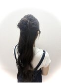 ★夜限定メニュー★「¥1500ヘアセット」12.ハーフおだんご