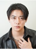 シースルーセンターパート コンマバング 毛流れ