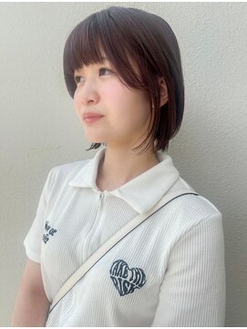 モリオ フロム ロンドン サッポロファクトリー店(morio FROM LONDON) morio 札幌　ショートボブ　ピンクブラウン