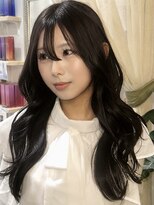 エストアール フクオカ 福岡博多店(est-r. Fukuoka)&nbsp;ロングレイヤー/オリーブベージュ/ヨシンモリ/韓国ヘア/博多