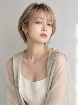 メドウ(meadow) ハイトーン ブリーチ ケアブリーチ ショートボブ 髪質改善カラー