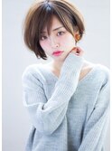 ジェンダーレスにノーブルショートブ大人ボブ