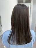 ベージュカラー×艶髪ナチュラルストレート/30代40代50代/倉敷