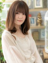 カバーヘア ブリス 戸田公園西口店(COVER HAIR bliss)&nbsp;ハイライトカラーくせ毛風エアリーミディa戸田公園20代30代40代