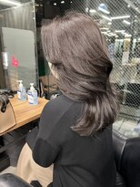 アリュウル 表参道 青山(Allure) 韓国ヘアくびれデジタルパーマ暗髪地毛風チョコブラウン千葉