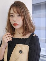 クロノス(KURONOSU)&nbsp;斜めバング20代30代40代◎グレージュカラーくせ毛風カール