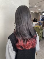 アクト(ACT)&nbsp;裾カラー/赤髪/ボルドー/ピンク/グラデーションカラー/表参道