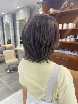シンス(Since) くびれボブ/ハイライトカラー/ミディアムヘア/夏目寧々