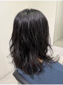 《ゆるふわパーマ×ミディアムスタイル》