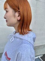 ルチア ヘアクリア 新大阪店(Lucia hair clear)&nbsp;オレンジカラー/ダブルカラー/インナーカラー/新大阪
