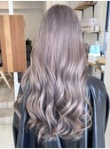 ラベンダーグレージュ/ヘアカラーシルバー/グレージュ/ブリーチ