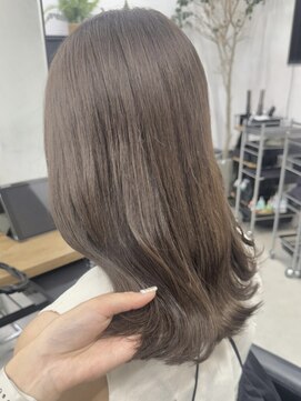 キラ 渋谷(KILLA) デザインカラー＿レイヤーカット＿オリーブベージュ