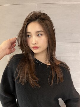 キミトヘアデザインアンドスパ(Kimito Hair design&spa) 大人ミディアム　レイヤー　小顔　大人レイヤー　ブルーカラー