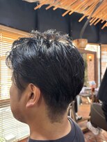 ロッソバイアルター 鎌取(ROSSO by aL-ter)&nbsp;スパイキーショート/ブルーブラック/フェザーパーマ/鎌取/石橋