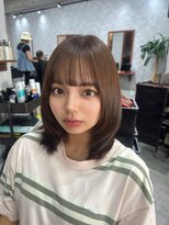 シールドヘアー 沖縄 新都心(C'LD Hair)&nbsp;グレージュブラウン×ミディアムローレイヤー