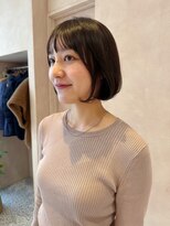 オン キャナルシティ博多前店(on)&nbsp;【晴音】ミニボブ/ダークオリーブ/ショート/20代