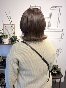 ニコ(nico) [髪質改善トリートメントで艶感◎]ナチュラルグレージュボブ