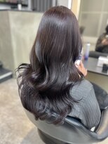 スティル カラン(STILL calin)&nbsp;韓国ヘアロングレイヤーカットラベンダーカラー前髪カット