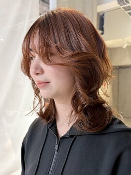 スレイ(SLAY) orange color×layer cut