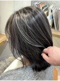 コントラストハイライト／グレージュカラー／mai