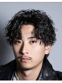 MEN’S HAIR/サーフカール/刈り上げセンターパート