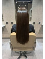 エンブレス(EnBlesS)&nbsp;ロング レイヤーカット 顔周り ベージュブラウン 前髪 10代20代